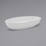 Fineline OB4532.CL Platter Pleasers 32 oz. Clear Polystyrene Luau Bowl - 50/Case