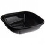 Fineline 15032M-BK Super Bowl Plus 32 oz. Black Square PET Plastic Bowl - 300/Case Fineline 15032M-BK Super Bowl Plus 32 oz. Black Square PET Plastic Bowl - 300/Case