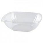 Fineline 15032M-BK Super Bowl Plus 32 oz. Black Square PET Plastic Bowl - 300/Case Fineline 15032M-BK Super Bowl Plus 32 oz. Black Square PET Plastic Bowl - 300/Case