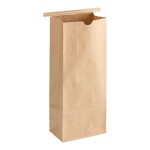 Choice 2 lb. Brown Kraft Customizable Paper Coffee Bag with Reclosable Tin Tie - 500/Case Choice 2 lb. Brown Kraft Customizable Paper Coffee Bag with Reclosable Tin Tie - 500/Case
