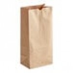 Choice Heavy Duty 8 lb. Heavy-Duty Natural Kraft Bag - 400/Case