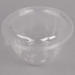 Eco-Products EP-SB18 18 oz. Clear Compostable Plastic Salad Bowl with Lid - 150/Case