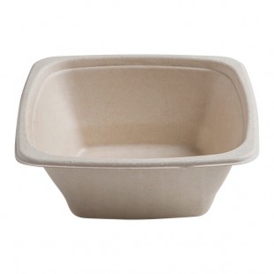 Fineline 43SB24 Conserveware 24 oz. Tan Bagasse Square Bowl - 300/Case Fineline 43SB24 Conserveware 24 oz. Tan Bagasse Square Bowl - 300/Case