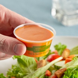 World Centric 2 oz. Compostable PLA Clear Portion Cup - 2,000/Case