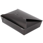Fold-Pak 02BPBLACKM Bio-Pak Black Microwavable Paper #2 Take-Out Containers 7 3/4 Fold-Pak 02BPBLACKM Bio-Pak Black Microwavable Paper #2 Take-Out Containers 7 3/4