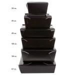 Fold-Pak 02BPBLACKM Bio-Pak Black Microwavable Paper #2 Take-Out Containers 7 3/4 Fold-Pak 02BPBLACKM Bio-Pak Black Microwavable Paper #2 Take-Out Containers 7 3/4