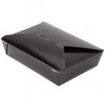 Fold-Pak 02BPBLACKM Bio-Pak Black Microwavable Paper #2 Take-Out Containers 7 3/4 Fold-Pak 02BPBLACKM Bio-Pak Black Microwavable Paper #2 Take-Out Containers 7 3/4