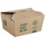 Choice Kraft Folded Paper #1 Take-Out Container with Window 4 3/8 Choice Kraft Folded Paper #1 Take-Out Container with Window 4 3/8