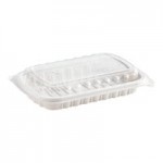 Pactiv MealMaster 24 oz. Black Rectangle Container - 252/Case