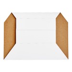 Carnival King White Kraft Paper Food Sleeves for 3 lb. Food Trays - 250/Case