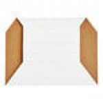 Carnival King White Kraft Paper Food Sleeves for 3 lb. Food Trays - 250/Case