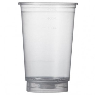 ReverseTap RT520D 16 oz. Disposable Bottom-Fill Plastic Cup - 400/Pack