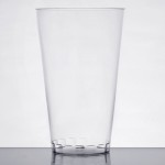Fineline Savvi Serve 416-CL 16 oz. Tall Clear Hard Plastic Tumbler - 500/Case