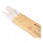 Greenprint Wrapped Heavy Weight Natural Agave Cutlery Set with Napkin - 200/Case Greenprint Wrapped Heavy Weight Natural Agave Cutlery Set with Napkin - 200/Case