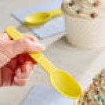 Choice Yellow Heavy Weight Polypropylene Plastic Frozen Yogurt Spoon - 1,000/Case Choice Yellow Heavy Weight Polypropylene Plastic Frozen Yogurt Spoon - 1,000/Case
