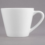 Libbey Slenda 7 oz. Royal Rideau White Porcelain Tea Cup - Sample Libbey Slenda 7 oz. Royal Rideau White Porcelain Tea Cup - Sample