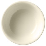 Libbey Porcelana Cream 10 oz. Cream White Rolled Edge Porcelain Nappie Bowl - Sample Libbey Porcelana Cream 10 oz. Cream White Rolled Edge Porcelain Nappie Bowl - Sample