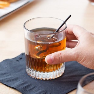 Libbey 8.5 oz. Rim Tempered Rocks / Old Fashioned Glass - Sample