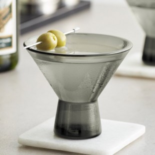 Acopa Pangea 8.5 oz. Gray Martini Glass - Sample Acopa Pangea 8.5 oz. Gray Martini Glass - Sample