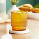Acopa Lore 10 oz. Amber Rocks / Old Fashioned Glass - Sample