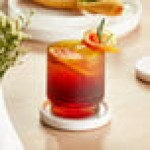 Acopa Lore 10 oz. Amber Rocks / Old Fashioned Glass - Sample