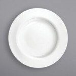 International Tableware Bristol 3-Compartment Bright White Porcelain Bowl with 3.5 oz. Square Wells - 12/Case