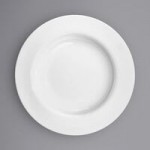 International Tableware Bristol 3-Compartment Bright White Porcelain Bowl with 3.5 oz. Square Wells - 12/Case
