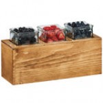 Cal-Mil 3836-3-60 Bamboo Action Station Glass Jar Unit - 15 3/4 Cal-Mil 3836-3-60 Bamboo Action Station Glass Jar Unit - 15 3/4