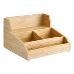 Cal-Mil 3836-3-60 Bamboo Action Station Glass Jar Unit - 15 3/4 Cal-Mil 3836-3-60 Bamboo Action Station Glass Jar Unit - 15 3/4