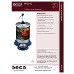 Waring 1 Gallon Syrup Dispenser