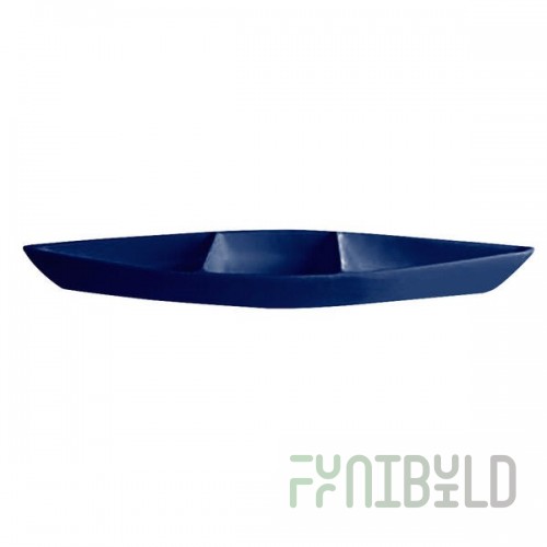 G.E.T. Enterprises BT319-MOD-PC Bugambilia 6.9 Qt. Smooth MOD Finish Pacific Blue Resin-Coated Aluminum Deep Boat with Dividers