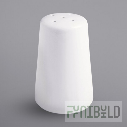 Corona by GET Enterprises PA1101709812 Actualite 2.5 oz. Bright White Porcelain Salt Shaker - 12/Case