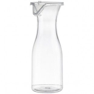 TableCraft 19 oz. Polycarbonate Carafe with Resealable Hinged Lid 10716 - 12/Case
