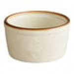 Acopa Keystone 4 oz. Chestnut Stoneware Ramekin - 6/Case