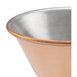 Choice 1.5 oz. Smooth Copper-Plated Stainless Steel Round Sauce Cup - 12/Pack Choice 1.5 oz. Smooth Copper-Plated Stainless Steel Round Sauce Cup - 12/Pack