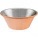 Choice 1.5 oz. Smooth Copper-Plated Stainless Steel Round Sauce Cup - 12/Pack Choice 1.5 oz. Smooth Copper-Plated Stainless Steel Round Sauce Cup - 12/Pack
