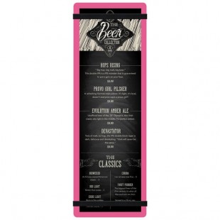Menu Solutions ACRB-BD Pink 4 1/4 Menu Solutions ACRB-BD Pink 4 1/4