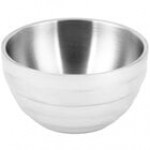 Vollrath 4659060 Double Wall Round Beehive 1.7 Qt. Serving Bowl - Black Black