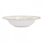 Manette Floral by Zwiesel Fortessa 52 oz. White Round Scalloped Stoneware Pasta Plate with Embossed Floral Edge - 24/Case Manette Floral by Zwiesel Fortessa 52 oz. White Round Scalloped Stoneware Pasta Plate with Embossed Floral Edge - 24/Case