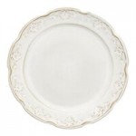 Manette Floral by Zwiesel Fortessa 52 oz. White Round Scalloped Stoneware Pasta Plate with Embossed Floral Edge - 24/Case Manette Floral by Zwiesel Fortessa 52 oz. White Round Scalloped Stoneware Pasta Plate with Embossed Floral Edge - 24/Case