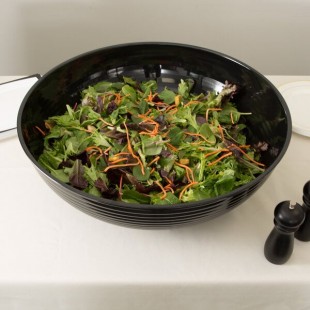 Cambro RSB23CW110 40 Qt. Black Camwear® Round Ribbed Bowl Cambro RSB23CW110 40 Qt. Black Camwear® Round Ribbed Bowl