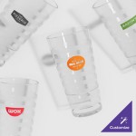 GET SW-1520-CL Orbis 20 oz. Clear Customizable SAN Plastic Tumbler - 24/Case