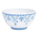 Cal-Mil Costa 8 oz. Blue and White Painted Melamine Bowl Cal-Mil Costa 8 oz. Blue and White Painted Melamine Bowl