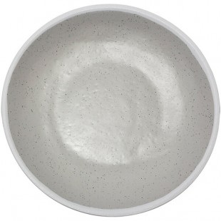 GET P-100-DVG Pottery Market 1 Qt. Glazed Gray Melamine Serving Bowl with White Trim - 12/Case GET P-100-DVG Pottery Market 1 Qt. Glazed Gray Melamine Serving Bowl with White Trim - 12/Case
