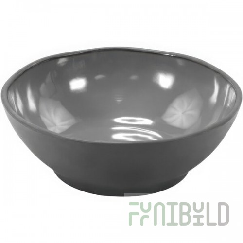 Dalebrook Marl from Global Tableware Collective 48 oz. Charcoal Gray Melamine Bowl - 6/Case