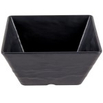 American Metalcraft FSMEL73 Endurance 58 oz. Square Melamine Serving Bowl - Black Faux Slate American Metalcraft FSMEL73 Endurance 58 oz. Square Melamine Serving Bowl - Black Faux Slate