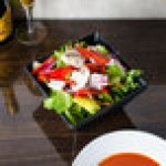 American Metalcraft FSMEL73 Endurance 58 oz. Square Melamine Serving Bowl - Black Faux Slate American Metalcraft FSMEL73 Endurance 58 oz. Square Melamine Serving Bowl - Black Faux Slate
