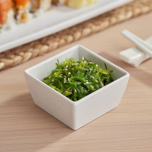Acopa Biru 5 oz. Square Melamine Bowl - 12/Case