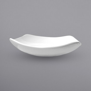 International Tableware Quad 16 oz. Square European White Flared Rim Porcelain Soup Plate - 24/Case
