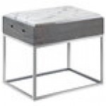 Cal-Mil 3822-13-83 Ashwood Gray Oak Wood Riser with Melamine Marble Tray - 15